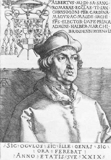 Albrecht Durer Cardinal Albrecht of Brandenburg